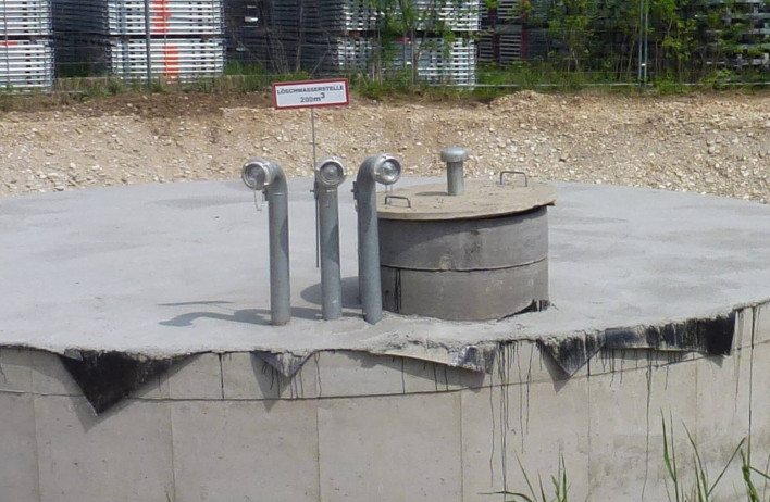 Löschwasserbehälter - Behälterbau - WOLF Systembau